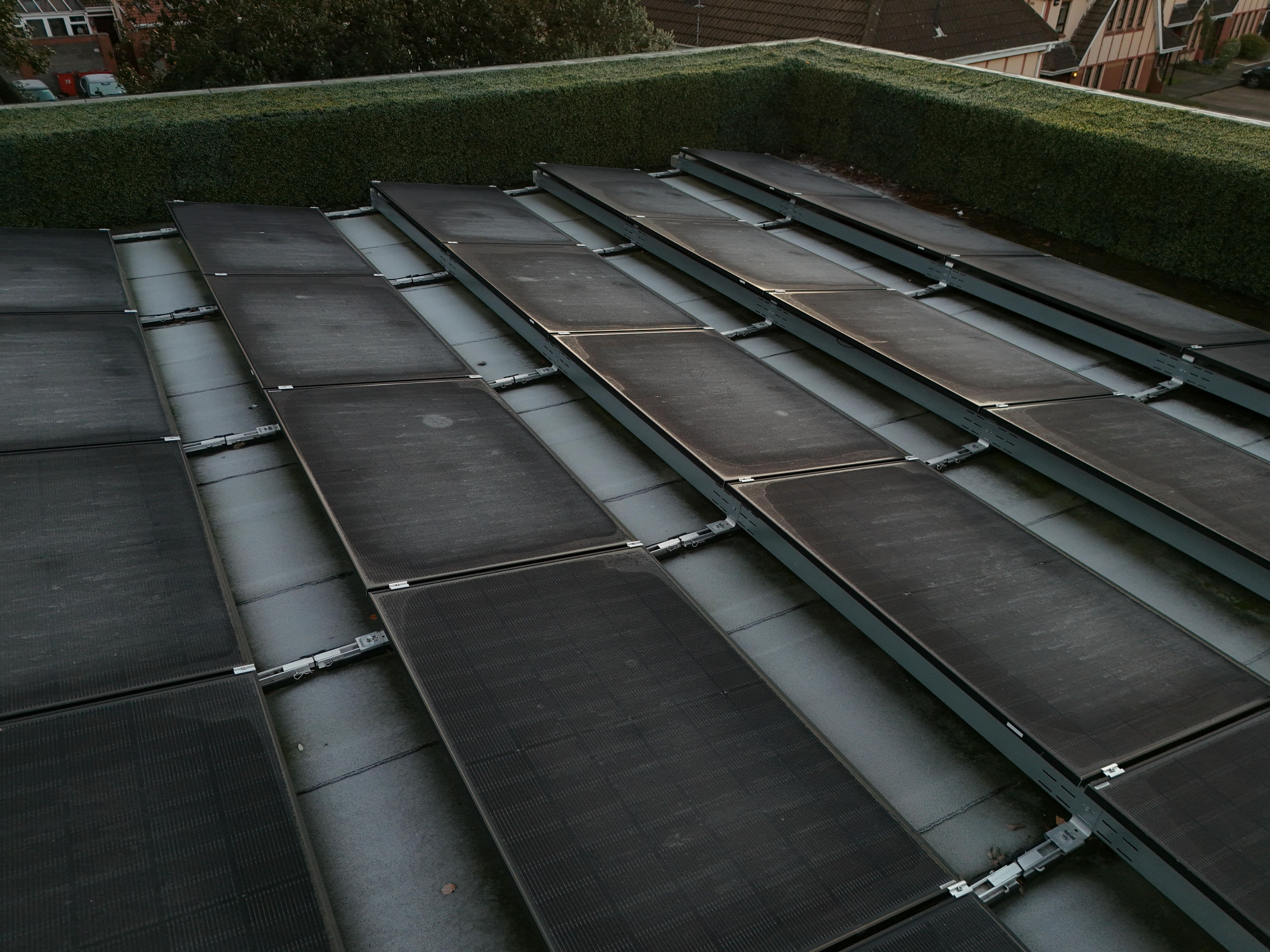 Residential solar panel installation on home roof in Ireland